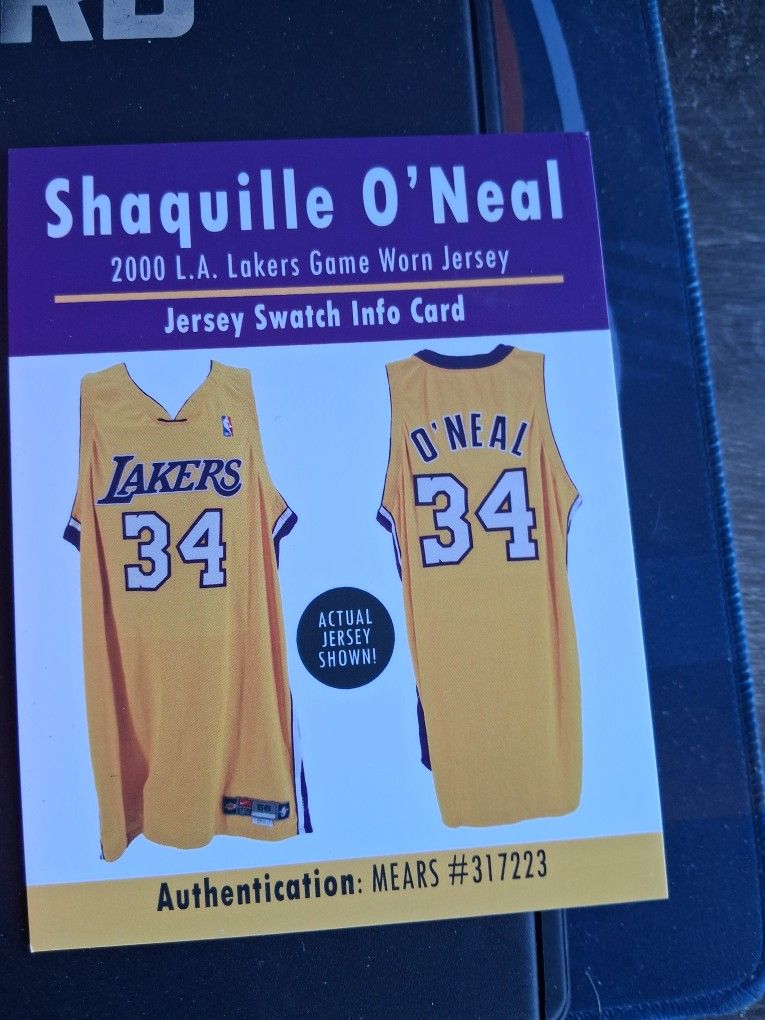Shaquille O Neal Swatch From JERSEY