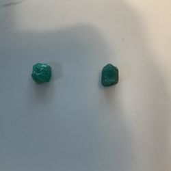 Two Colombian Raw Emeralds 