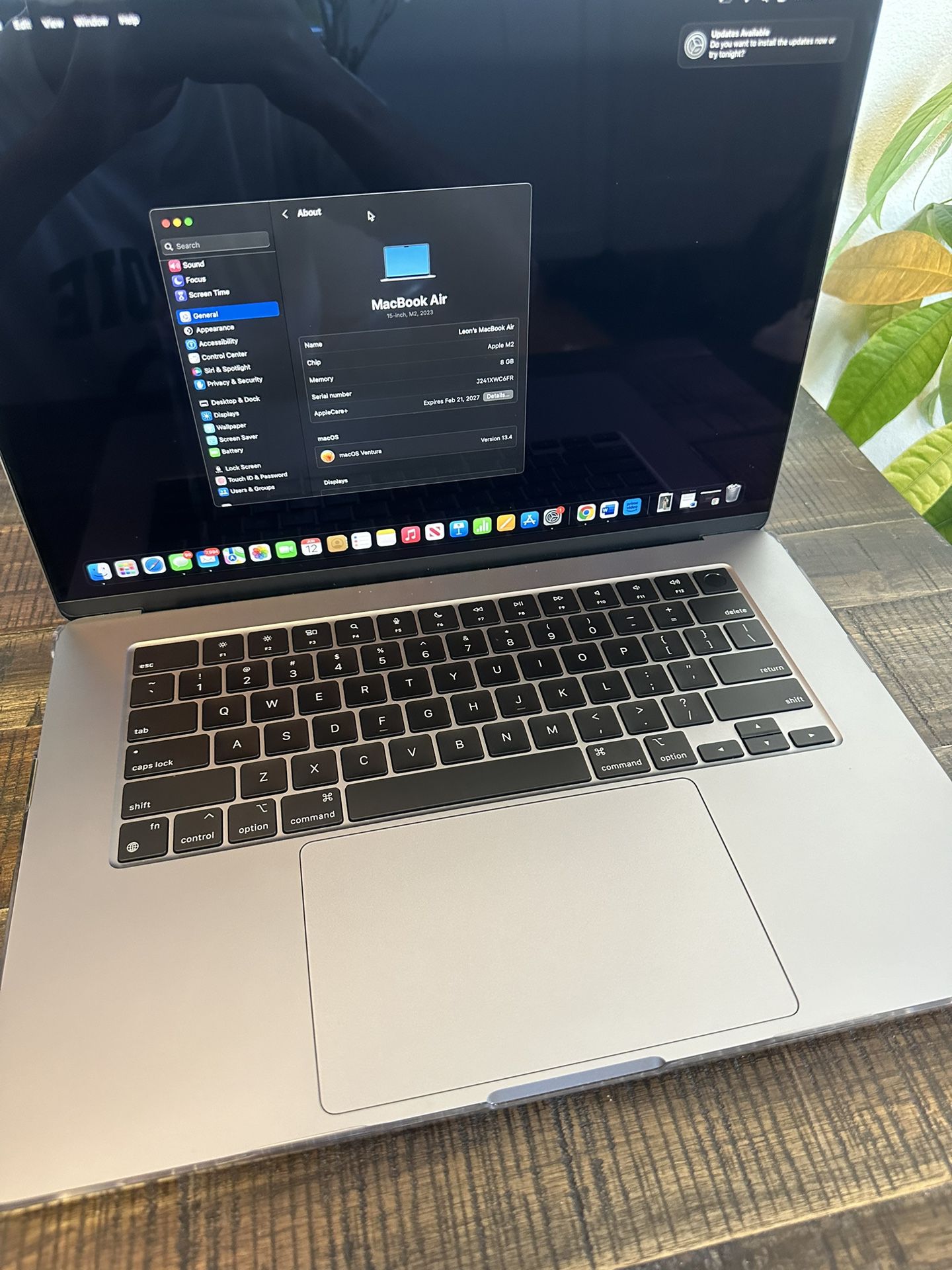 Like New MacBook Air 2023 15.3” – Barely Used, Excellent Condition with AppleCare+ until 2027!