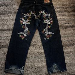 evisu baggy jeans