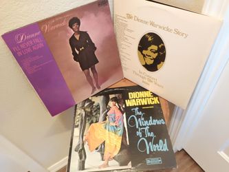 Vintage Dionne Warwick LP Vinyl Records Lot of 3. Many Titles.