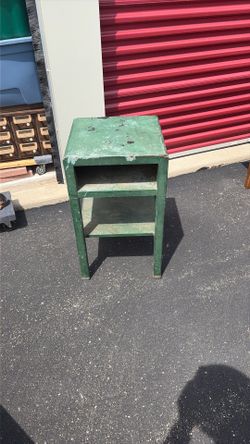 Retro industrial metal side table