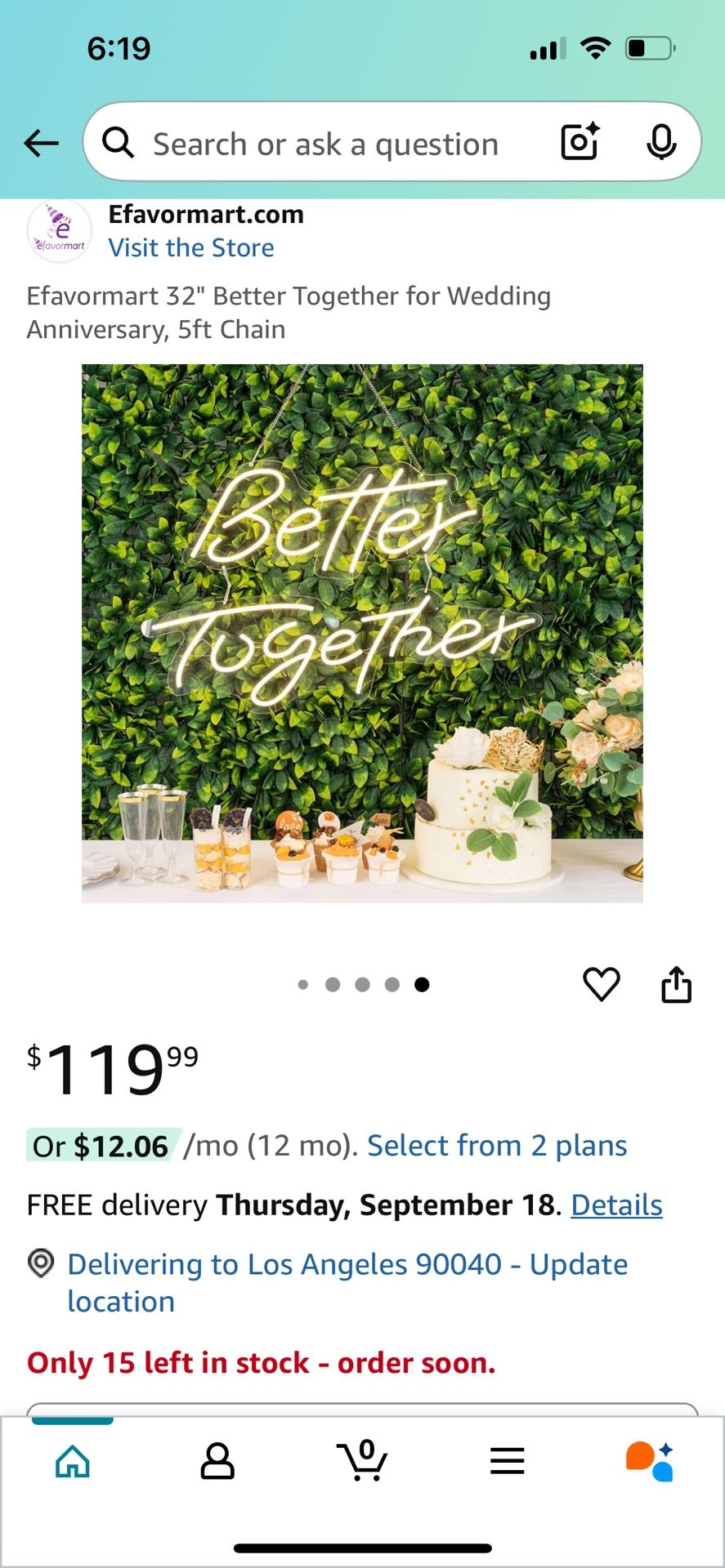 Better Together LED Sign