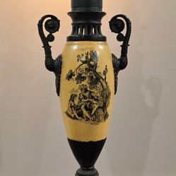 Neoclassical Tole Oil Lamps