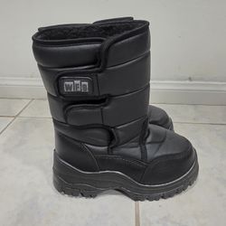  Black - Size 4 Kid Shoes, Child, Snow Boots Water Proof For Snowplay Big Bear, Wrightwood, Arrowhead, Palm Springs 