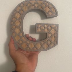 Letter G. Wood  Paint It Any Color