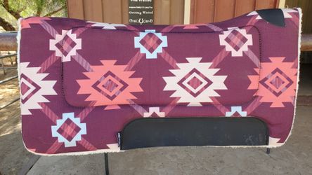 Weaver Burgundy Fleece Saddle Pad