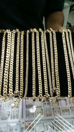 14k Gold Cuban Link Bracelet Hand Made solid from 20 grams & up