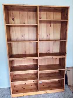 Solid Wood Modular Bookcase & Storage Set – 3 Pieces