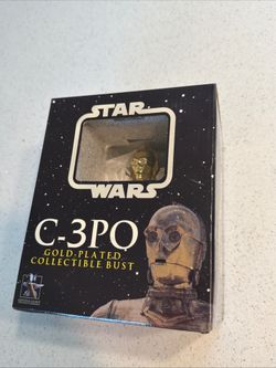 Gentle Giant Star Wars C-3PO Gold Plated Collectable Mini Bust LE# 3623/8000 NIB