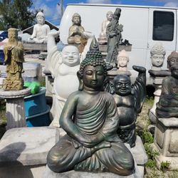 Concrete Buddha Statue / Cement Backyard Patio Garden Buddhas