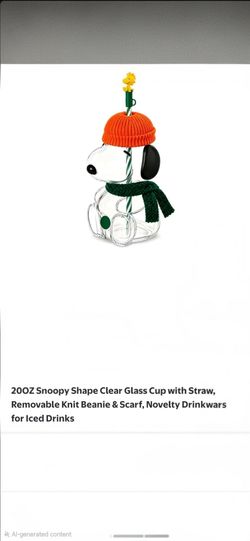 SNOOPY GLASS CUP