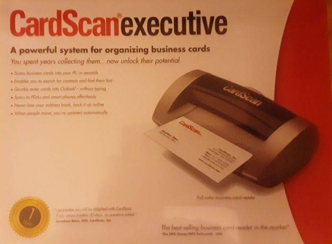 CardScan Executive - Series 700 Full Color Scanner Model: CS-A07170-ENG - NEW IN ORIGINAL PACKAGING