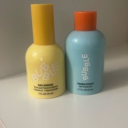 Bubble Skincare Set Fresh Start Mini Cleanser And Daydream Acne Toning Serum