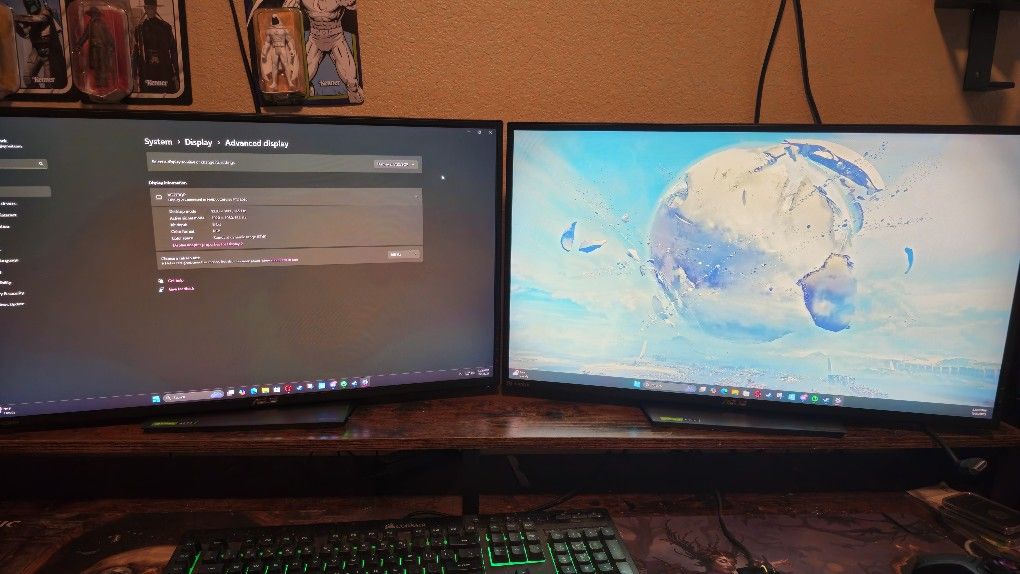 2x 27" Asus Gaming Monitor 165 Hz