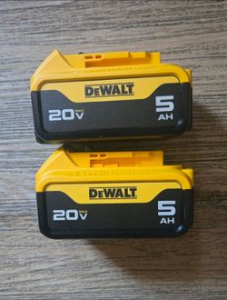 Dewalt 20v Batteries 5.0 Ah Brand New Price For Both