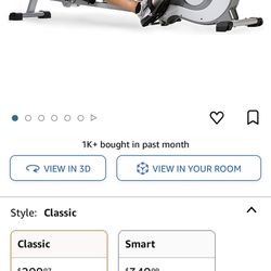 Sunny Health And Fitness Magnetic Rowing Machine 