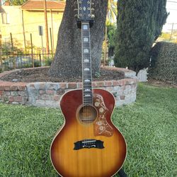 1975 Greco 404S Sunburst (Rare Finish) - Gibson SJ200 Copy