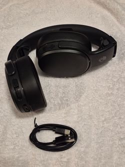 Skullcandy Crusher Bass Sound Isolation Black Over-Ear Headset Boom Mic