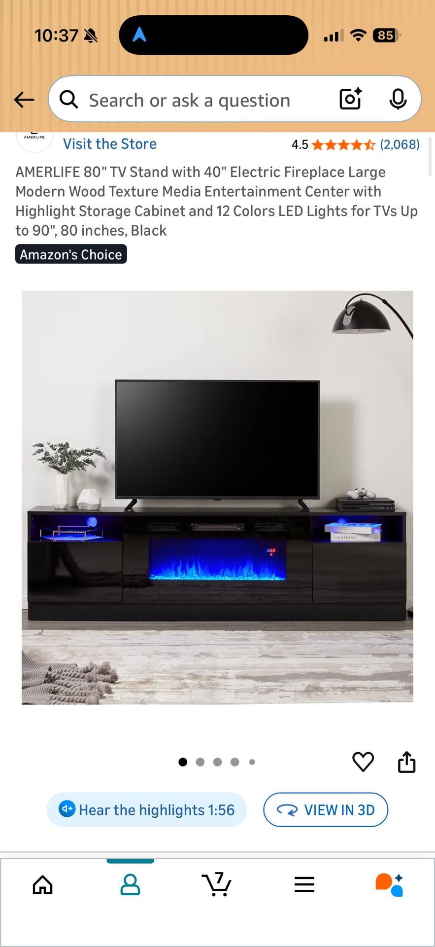 Entertainment Center With Fireplace 