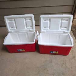 2-48 Qt. Igloo ice chests.