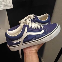 Navy Blue Vans 7.5 Women/ 6 Men