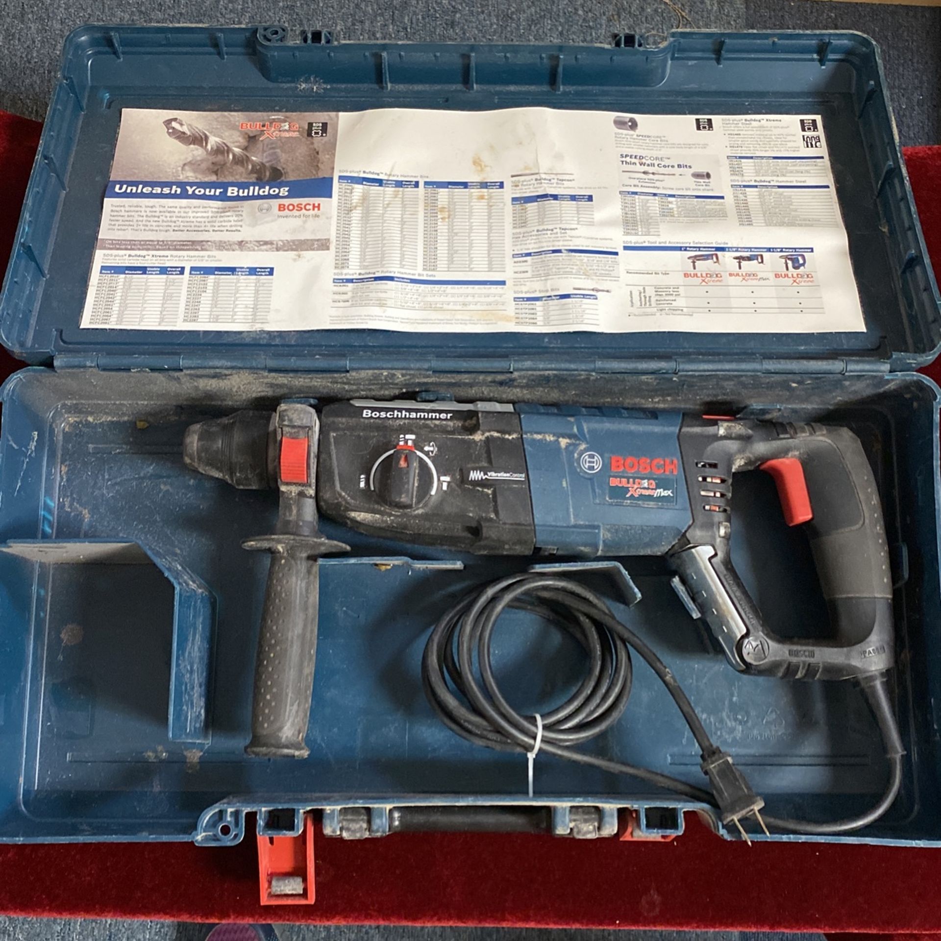 Boschhammer Drill Bulldog Xtreme Max With Case