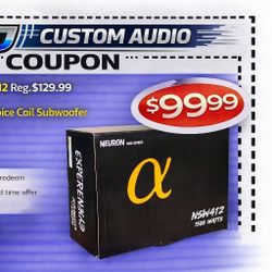 Alphasonik Venum Series Bass Speaker 12" Dual Voice Coil Subwoofer 1500 Watts NSW412 🚨 Payment Options Available 🚨 No Credit Needed 🚨 