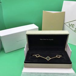 Van Cleef Black & Gold Bracelet