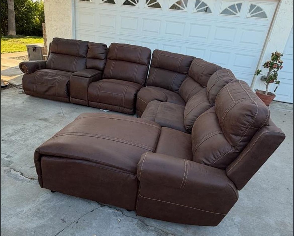 Brown Couch/Sofa - Huge And Wide -$500