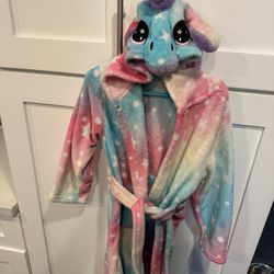 Little Girls Unicorn Robe