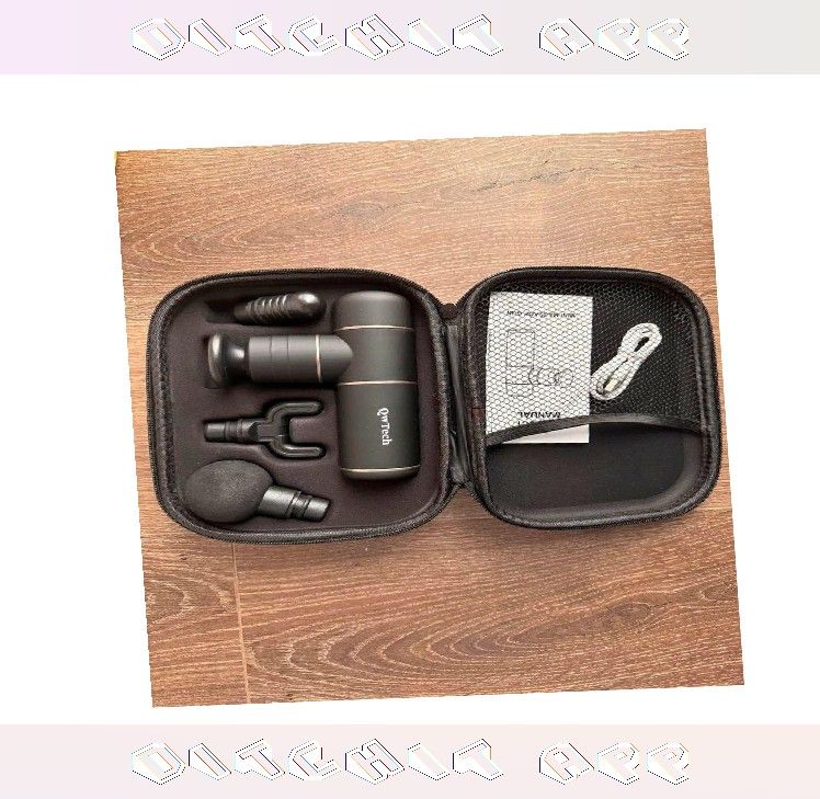 High-Power Tissue Massage Gun - Muscle Repair behind artist