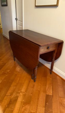 Antique gate leg walnut table