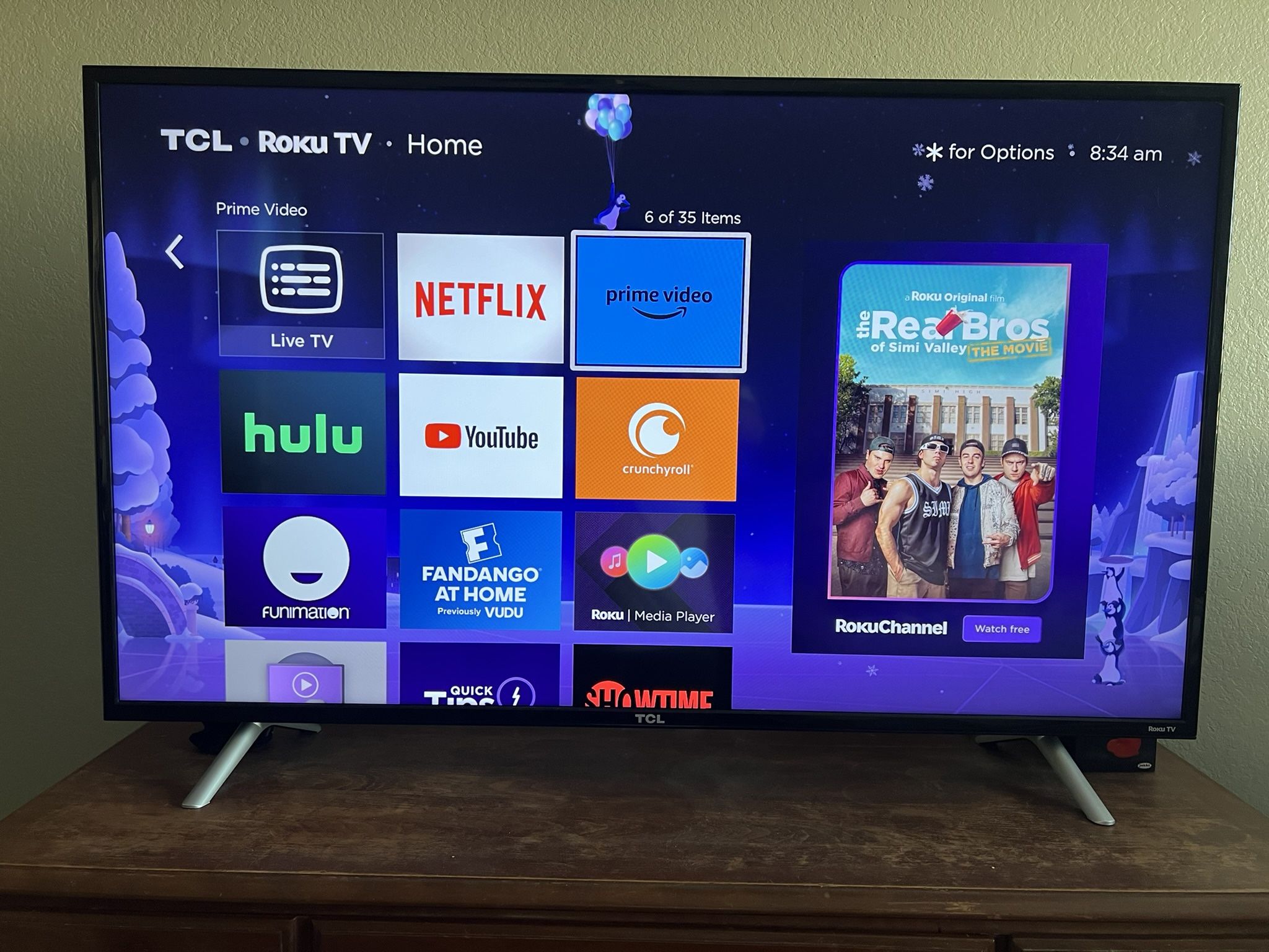 49 inch TCL 4k LED TV