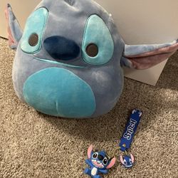 Stitch Stuffed Anima And Keychain