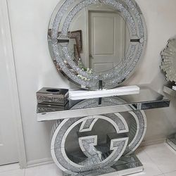 New GG Console Table + Mirror Set
