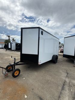 Trailer enclosed 6 x 12 polycore 0.80 titanium Cargo we do have financing