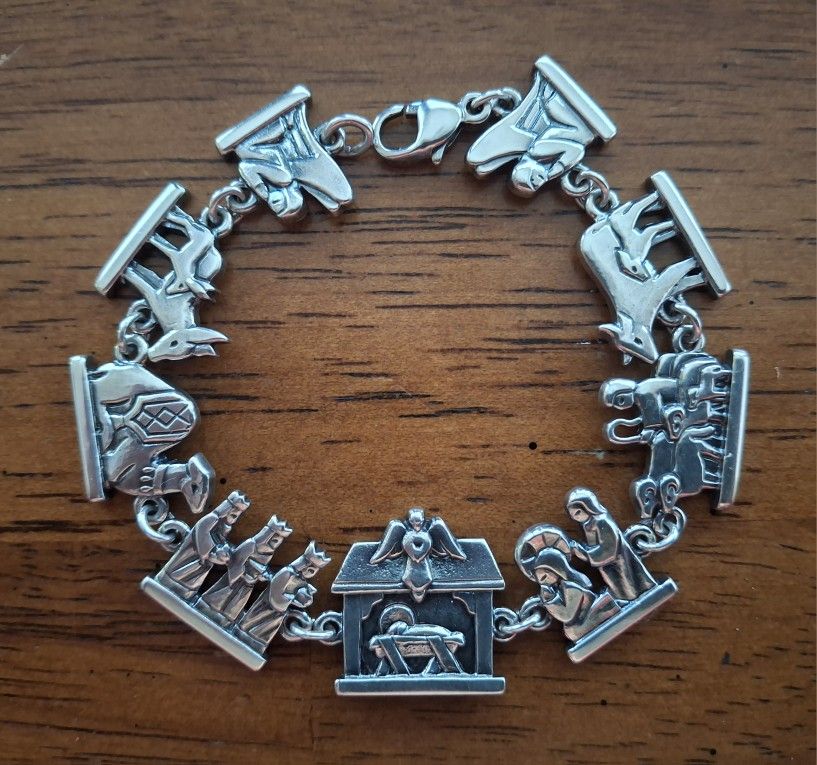 James Avery Nativity Link Bracelet