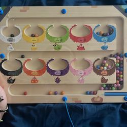 Double sided magnet alphabet and numbers