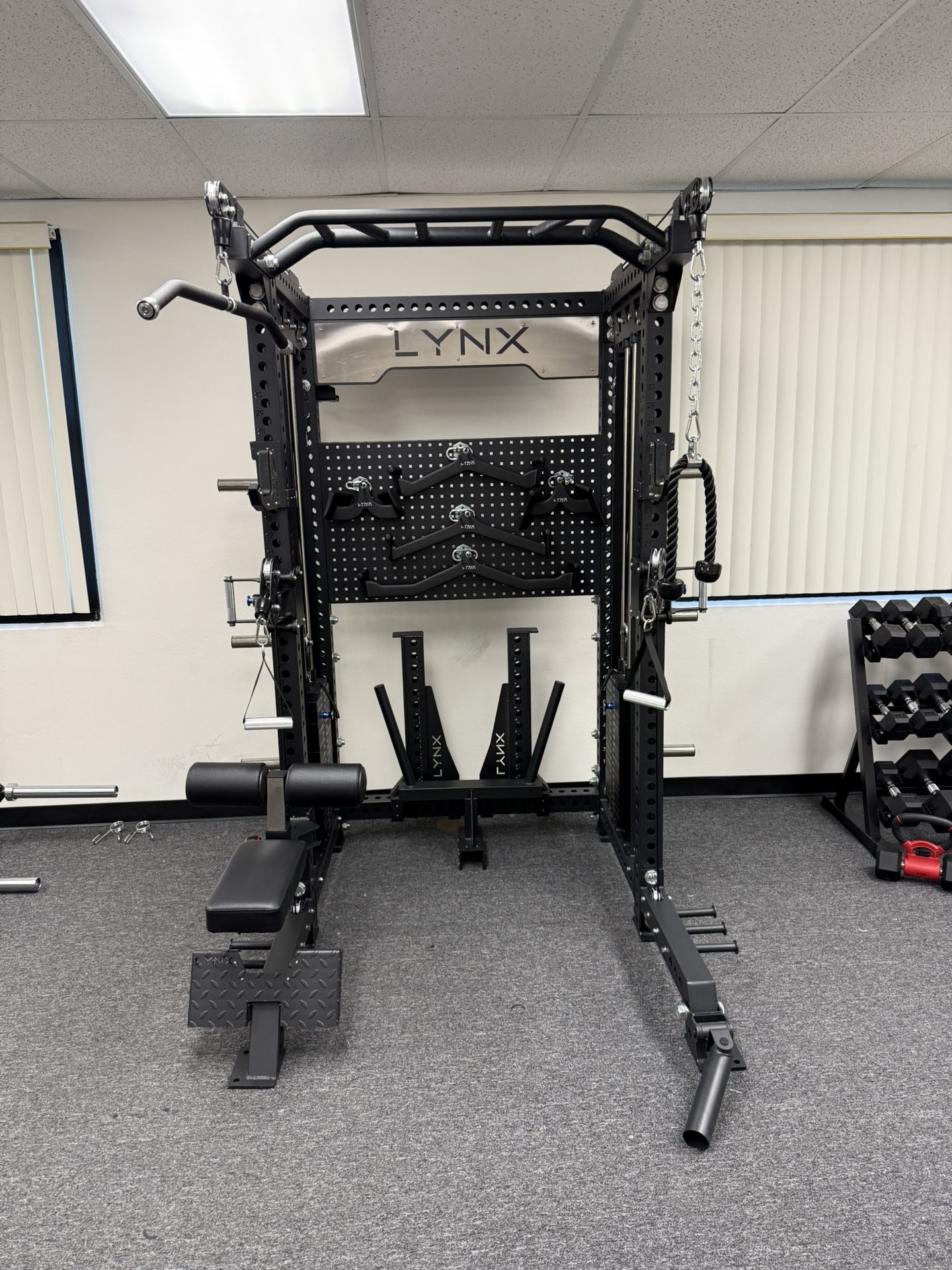 LYNX PRO 2-1 Ultimate Half Rack Functional Trainer/Gym Equipment/ Home Gym/ Fitness/ FREE DELIVERY 🚚