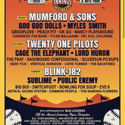 Innings Festival 3 day General Admission wristbands