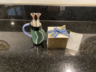 Golf Bag Jigger Pen Holder + 2 Dimond Pens + Papyrus Note Organizer 600 pp w/Pen