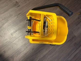 Yellow Mop Bucket with Wringer