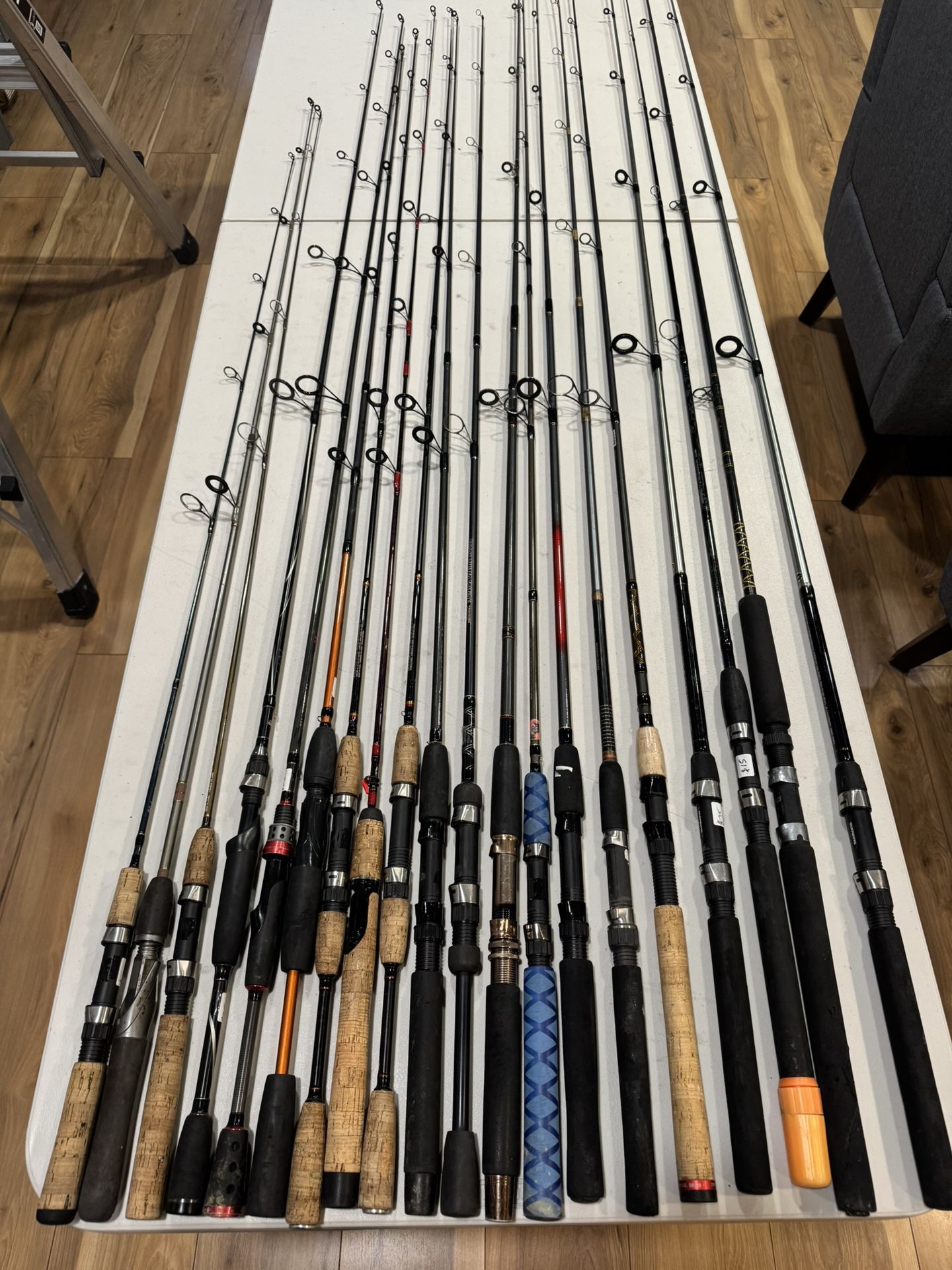 spinning rods/ fishing rods, prices in description