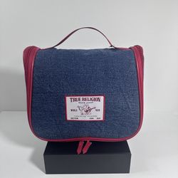 TRUE RELIGION Blue Denim Jean Travel Bag Sold Out Style NWT (Authentic)