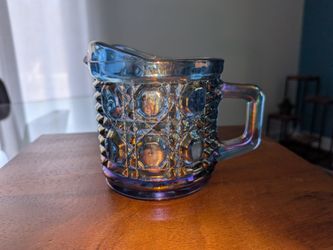 Iridescent creamer glass