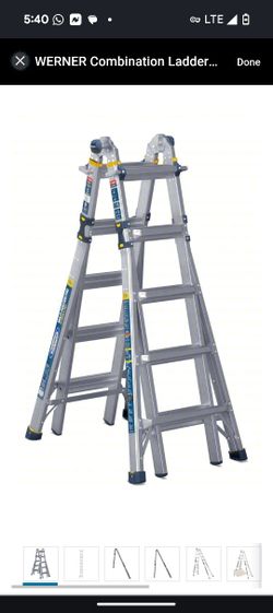 ⭐⭐Werner 22'  Multi - Purpose Foldable Ladder ⭐⭐