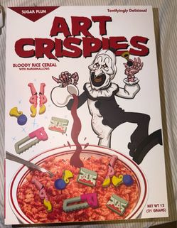 Art Crispies Bloody Rice Cereal Horror Novelty Box