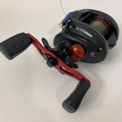 New Abu Garcia Black Max BMAX3-L Low Profile Five Bearing Fishing Reel, Left-Handed