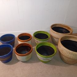 Clay Flower Pots/Macetero De Barro